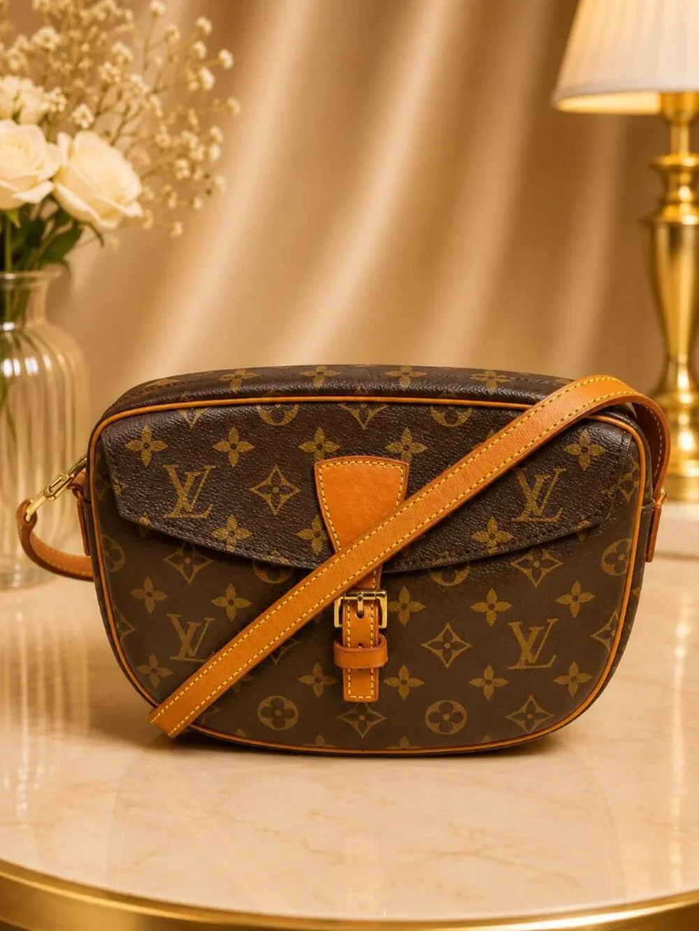 Authentic Louis Vuitton Jeune Fille MM Monogram Crossbody Bag